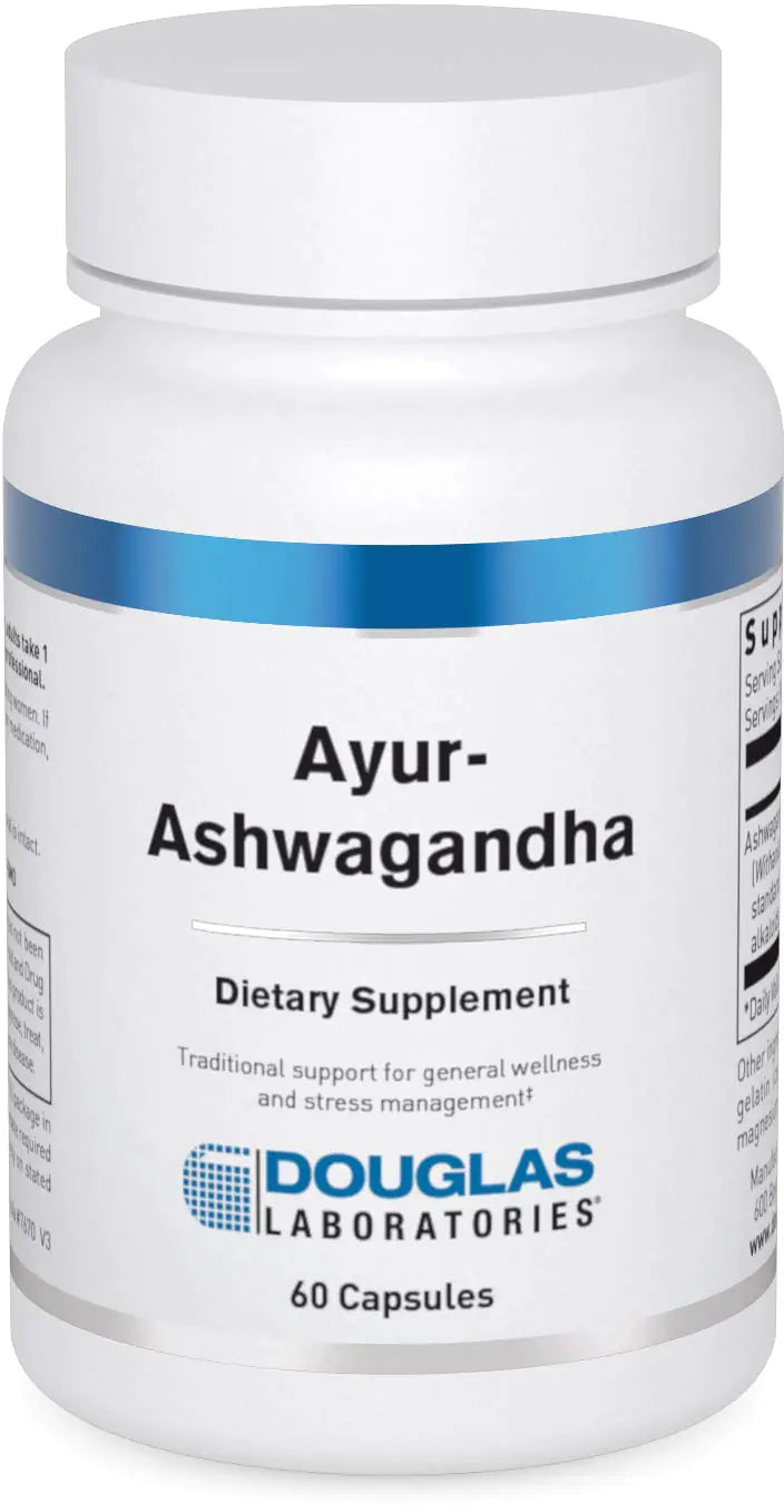 Douglas Laboratories Ayur-Ashwaganda (Indian Ginseng) | Ayurvedic Herb to Support Energy Production Mental and Physical Health | 60 Capsules